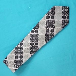 Superba Men's Grey & Black Business Necktie
